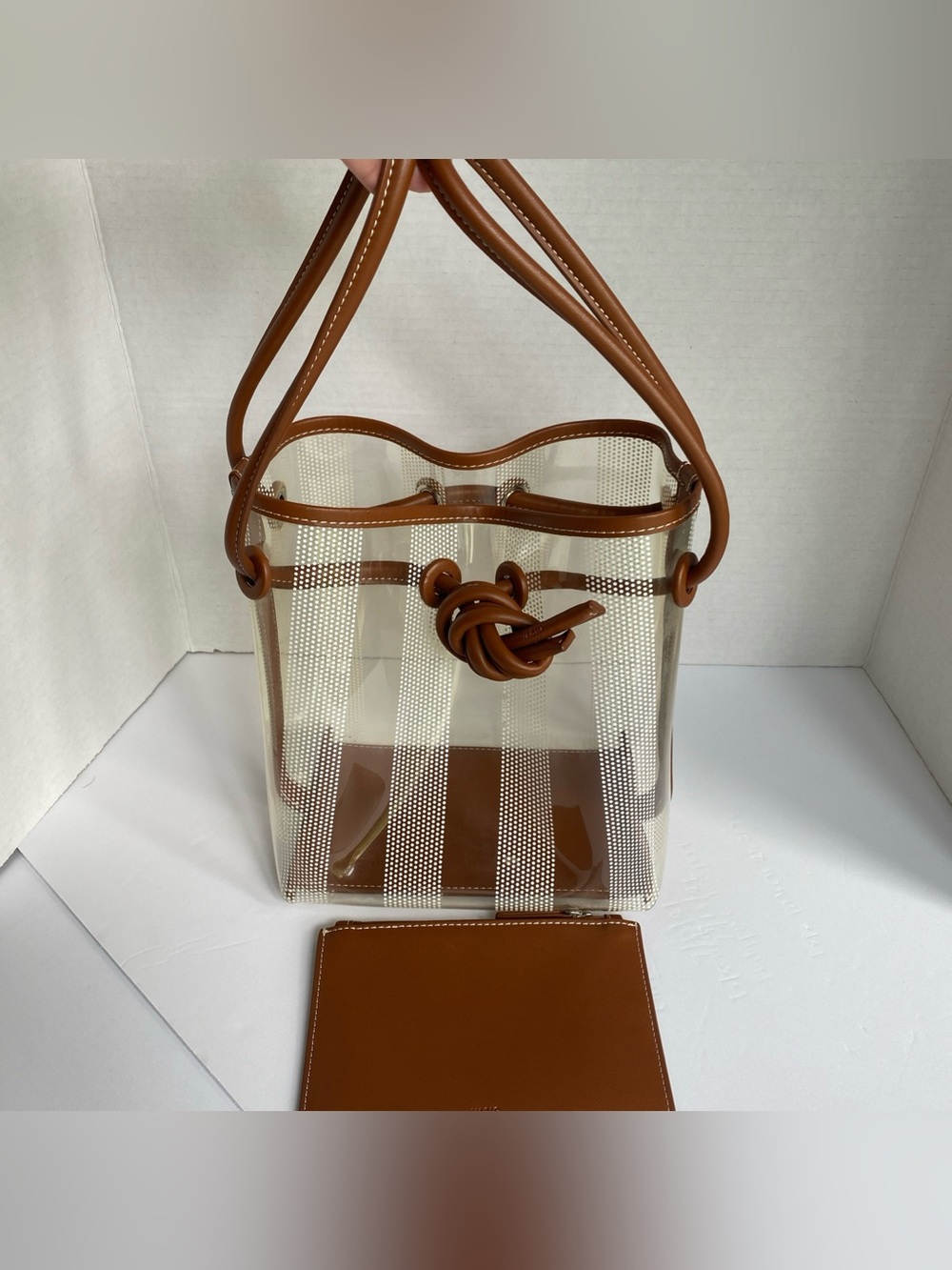 VASIC Tote Bag PVC CLR Plain with Dust bag
